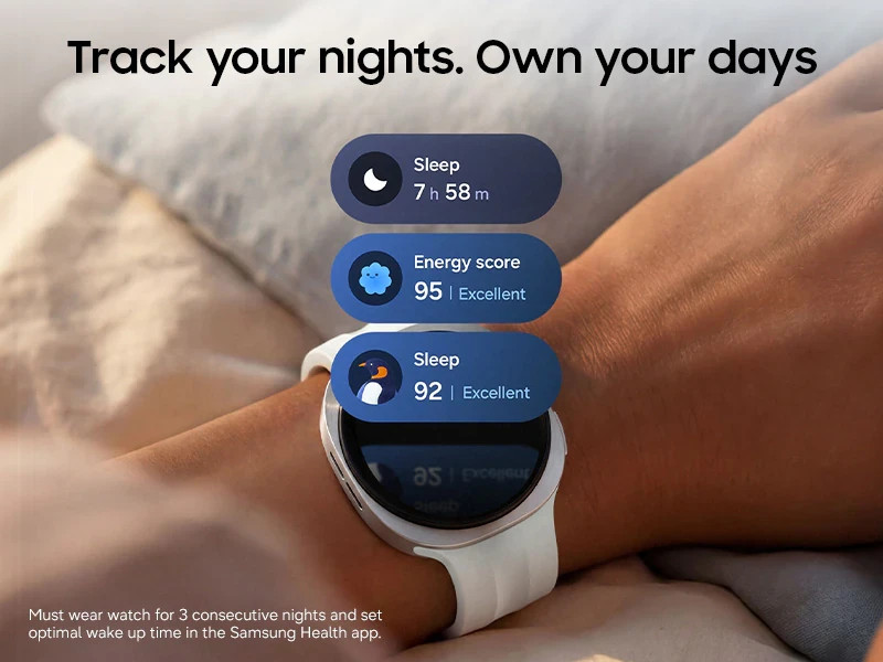 Galaxy Watch9, 40 mm, Bluetooth, Graphite with Fabric Band
