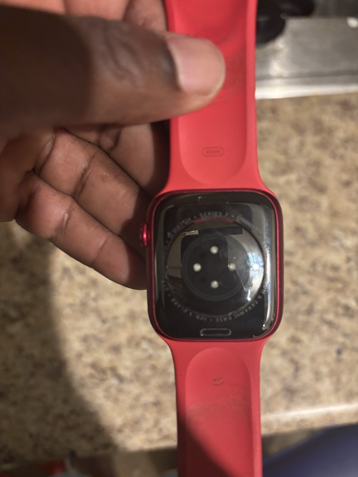 Apple Watch Series 7 45mm Red Case (GPS + Wi-Fi) (MKN93LL/A)
