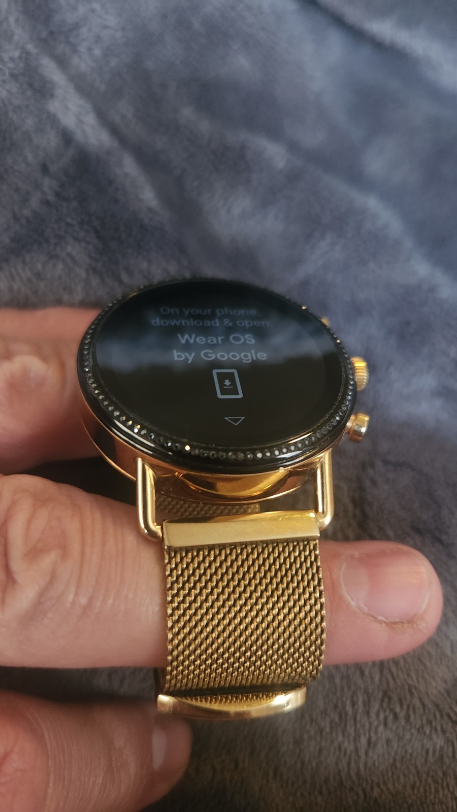 Skagen Falster 2 GOLD Steel Magnetic Mesh Smartwatch SKT5111