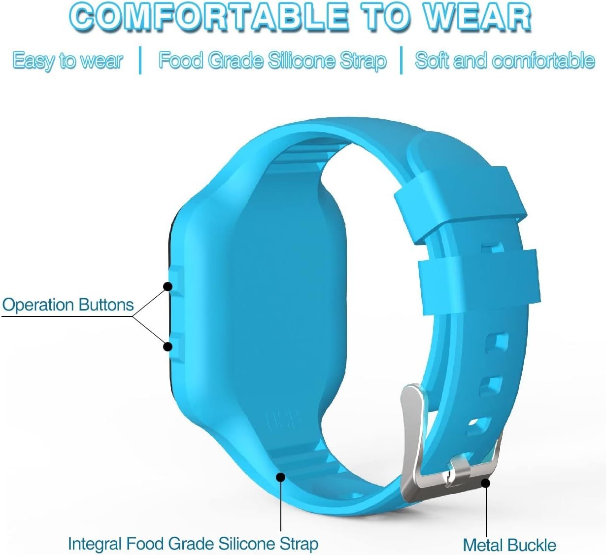 Water-Resistant LED Pedometer Watch for Kids – Activity Tracker & Stopwatch