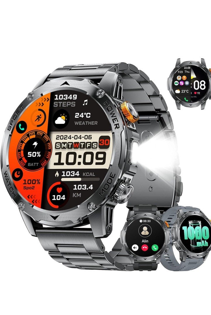 Smart Watch for Men (Make/Answer Calls) with 1000mAh, 1.75″