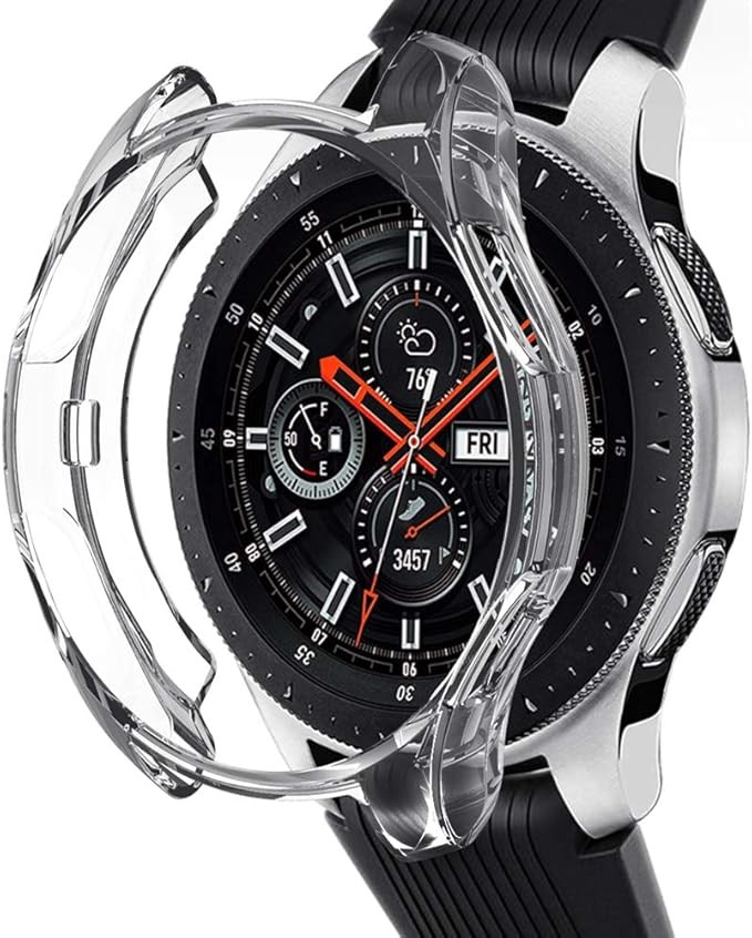 1 Pack TPU Case for Samsung Galaxy Watch 46mm Scratch-Proof Protective Cover
