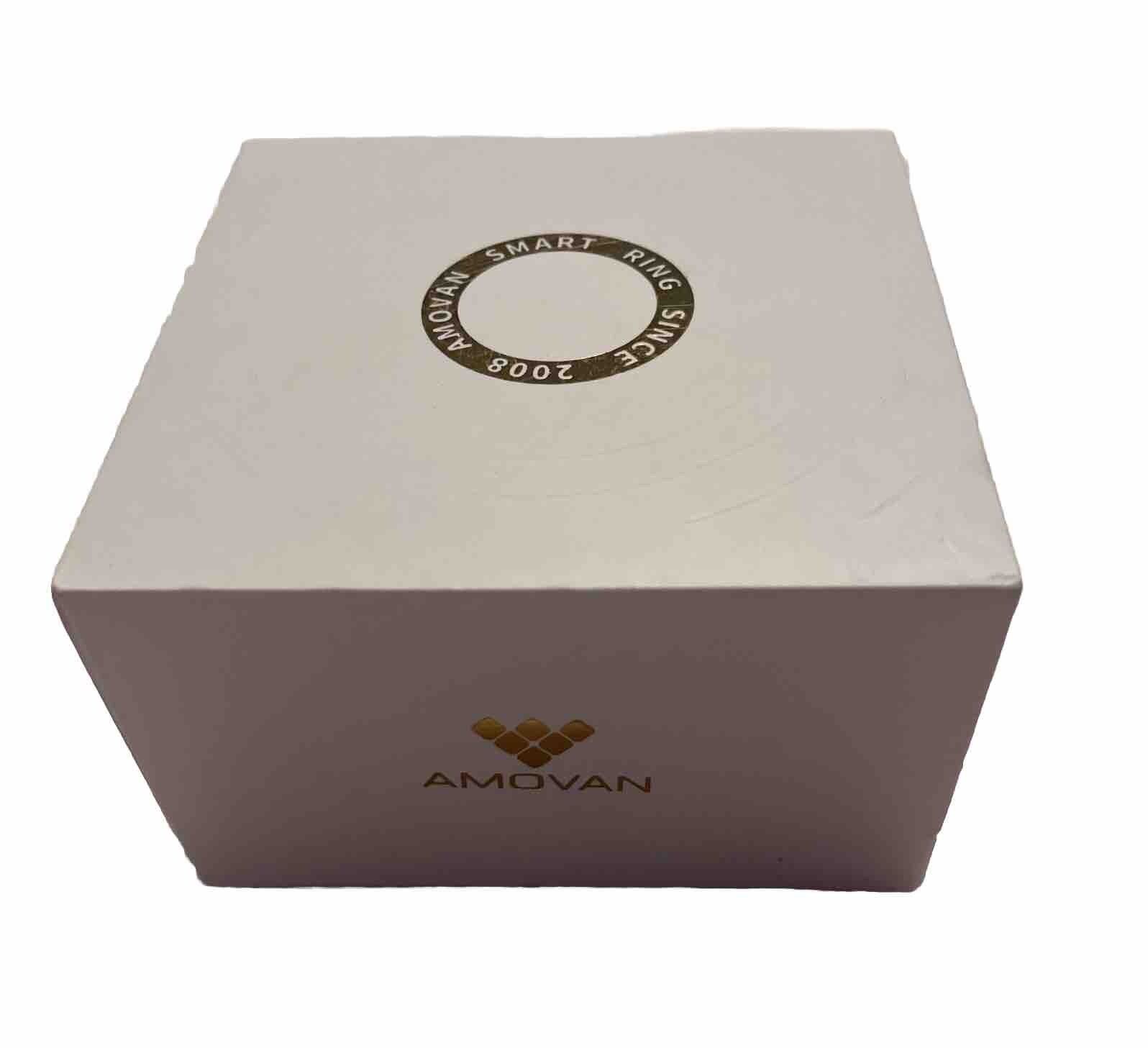 Amovan Smart Ring Health Tracker, Fitness Sleep Heart Rate Blood-Size 8