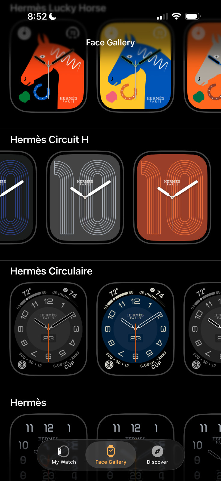 HERMES Apple watch series 7 45mm (MKMG3LL/a) w/ 2 Hermes bands (sport & leather)