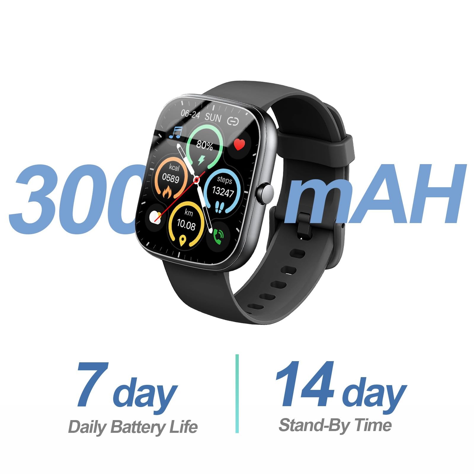 Smart Watch for Men Women, 1.91″Smartwatch with Answer/Make Call Watches