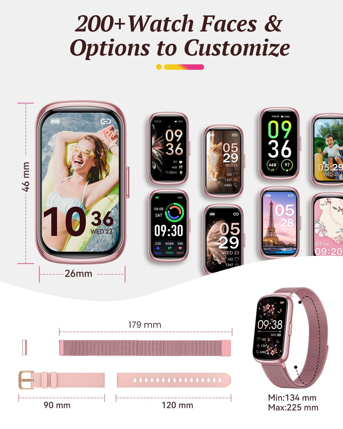 Fitness Tracker for Men : for 24H Heart Rate Monitor Sleep Step Calorie Track…