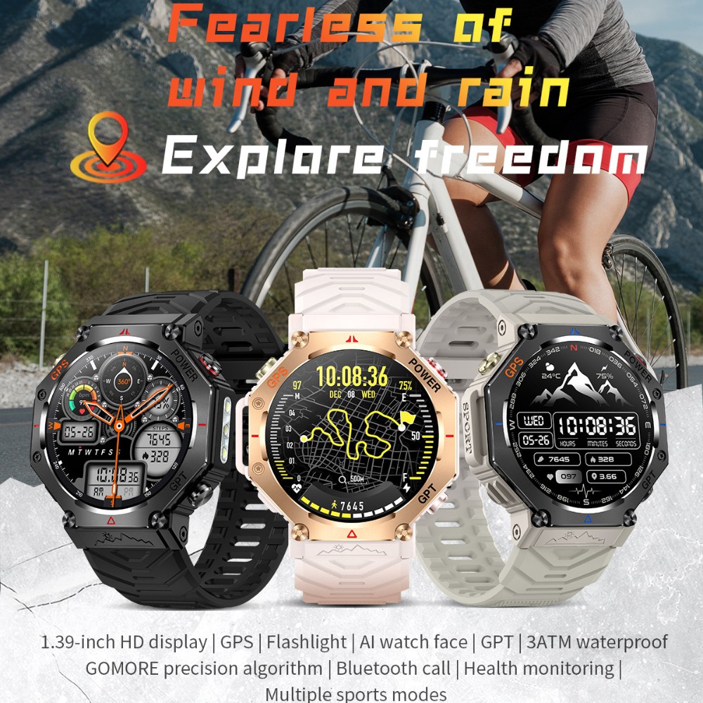 2025 Military Smart Watch For Women/Men (Answer/Make Call) Sport Fitness Tracker