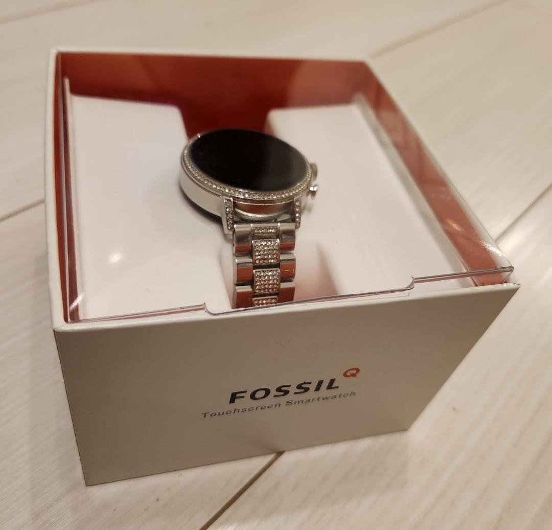 Fossil Gen 4 Venture Q Crystal Bezel Smartwatch Silver Wear OS