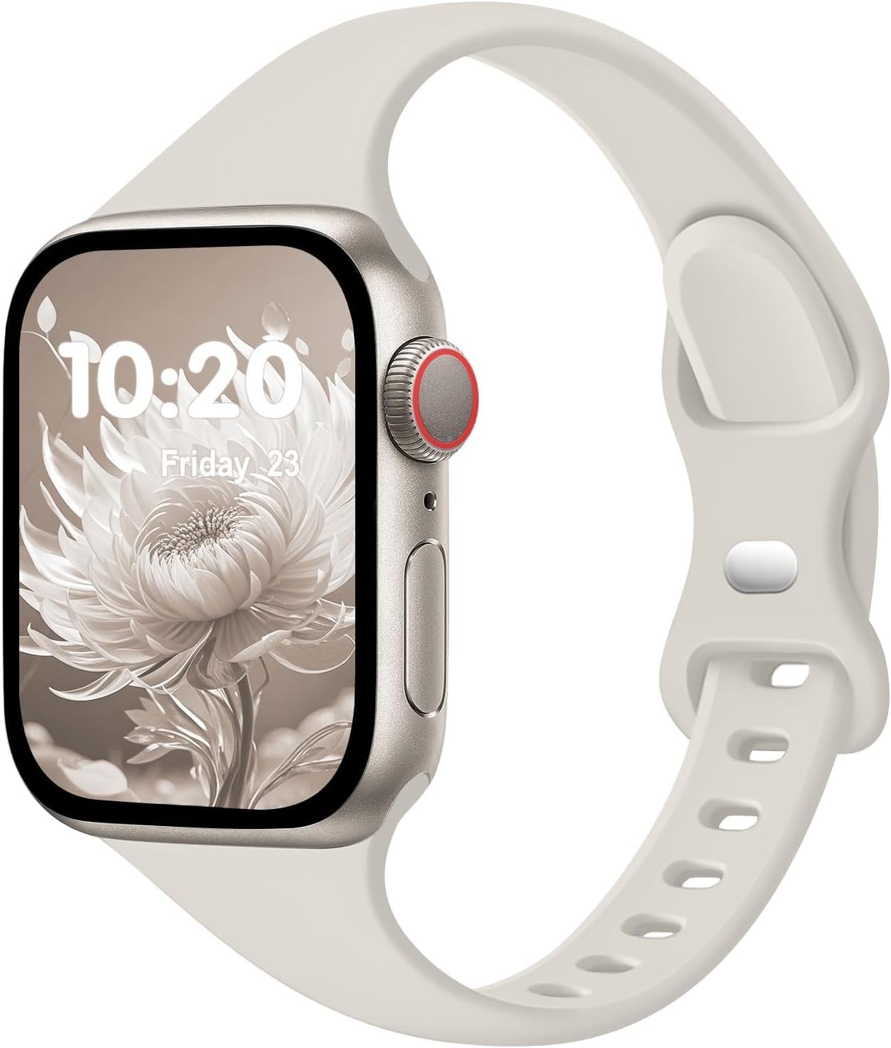 Soft Silicone Strap Compatible with Apple Watch Series 7 38mm 40mm 41mm