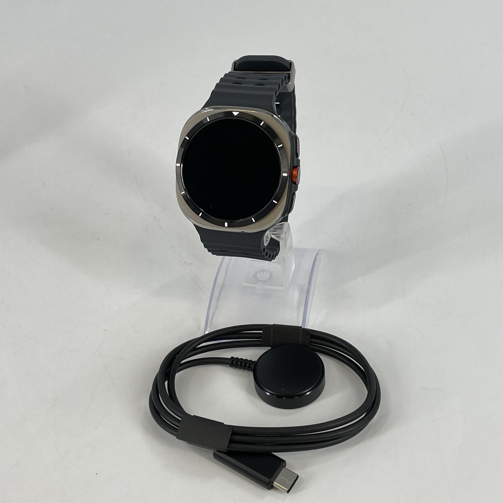 Samsung Galaxy Watch Ultra (2025) 47mm Silver Titanium w/Gray Marine (LTE)- 9/10