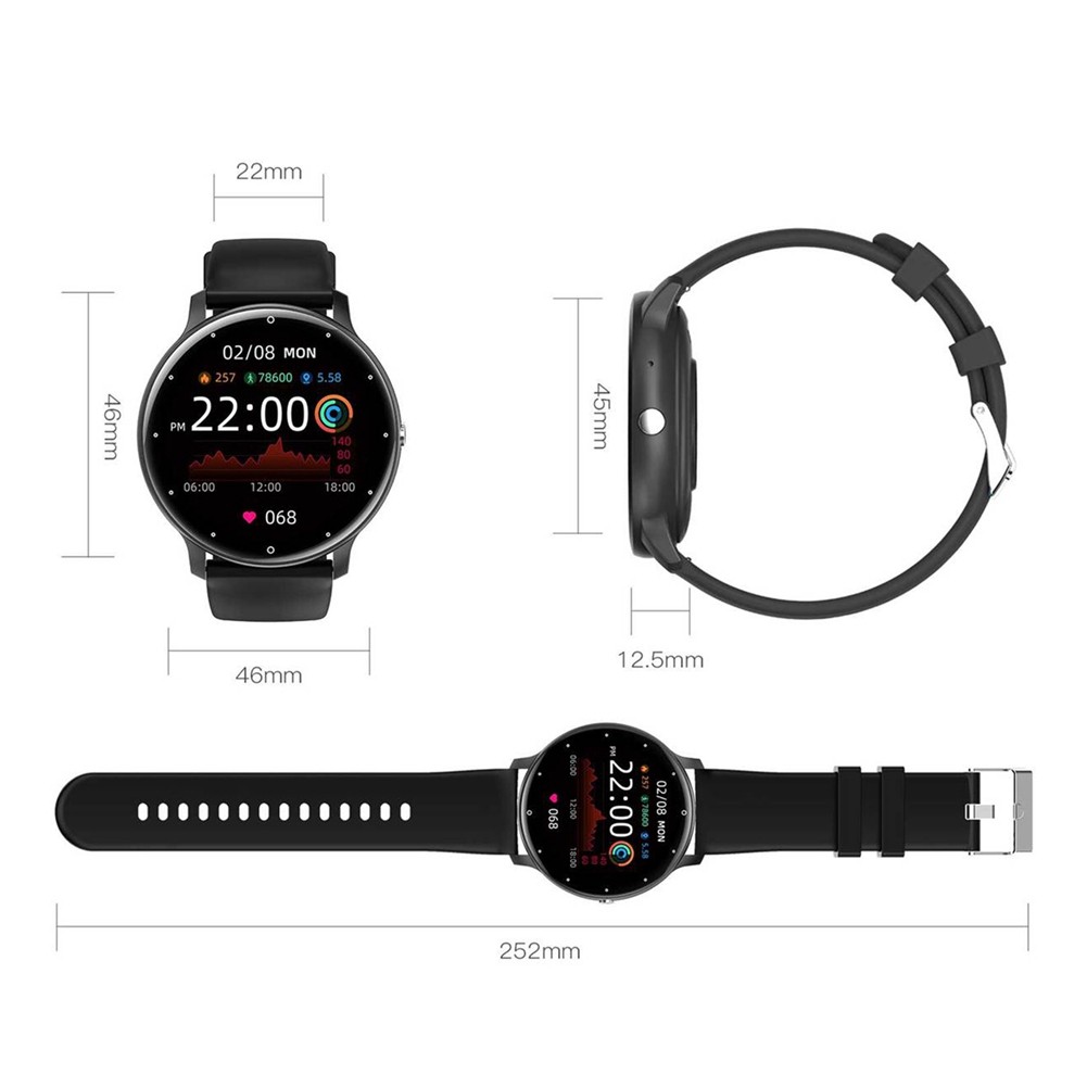 ZL02C Pro Watch Screen Heart Rate Blood Oxygen Sport Measurement Watch6658