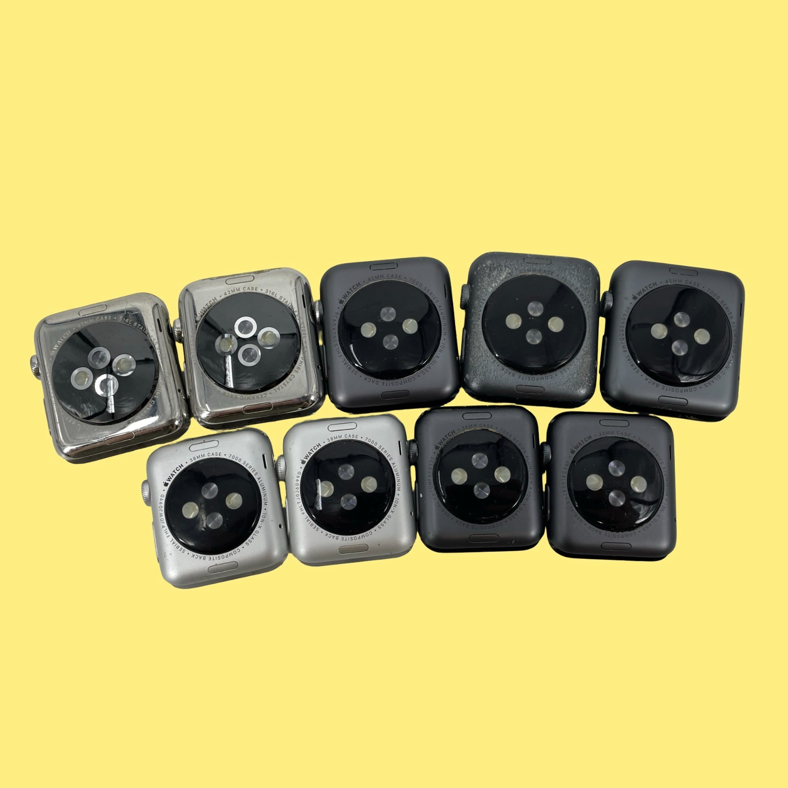 FOR PARTS x9 Apple Watch 7000 Series A1553 A1554 38mm 42mm Mix #5763 z65b32