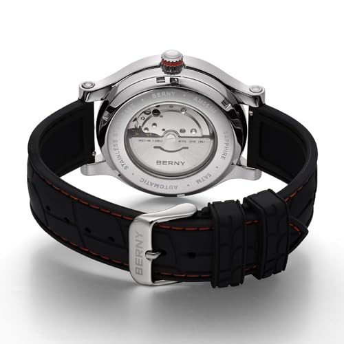 BERNY Men’s Mechanical Watch Automatic Manual Miyota 8215 Calendar Luminous 5ATM