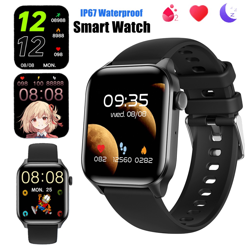 2025 Smart Watch Blood Pressure Oxygen Heart Rate Monitor Watch for Android IOS