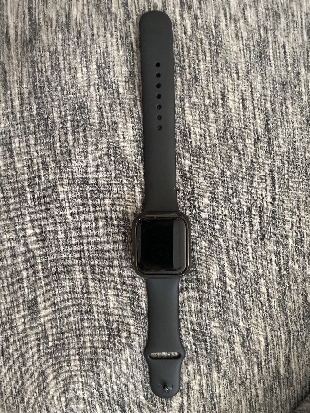 Apple Watch Series 6 44mm Space Gray Aluminum Case with Black Sport Band -…