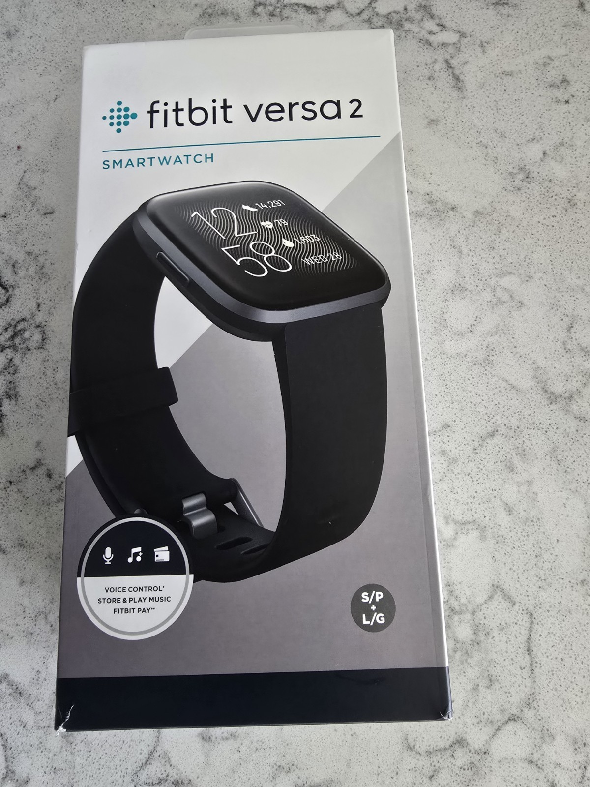 Fitbit Versa 2 – Health & Fitness Smart Watch Graphite Body / Black Band FB507