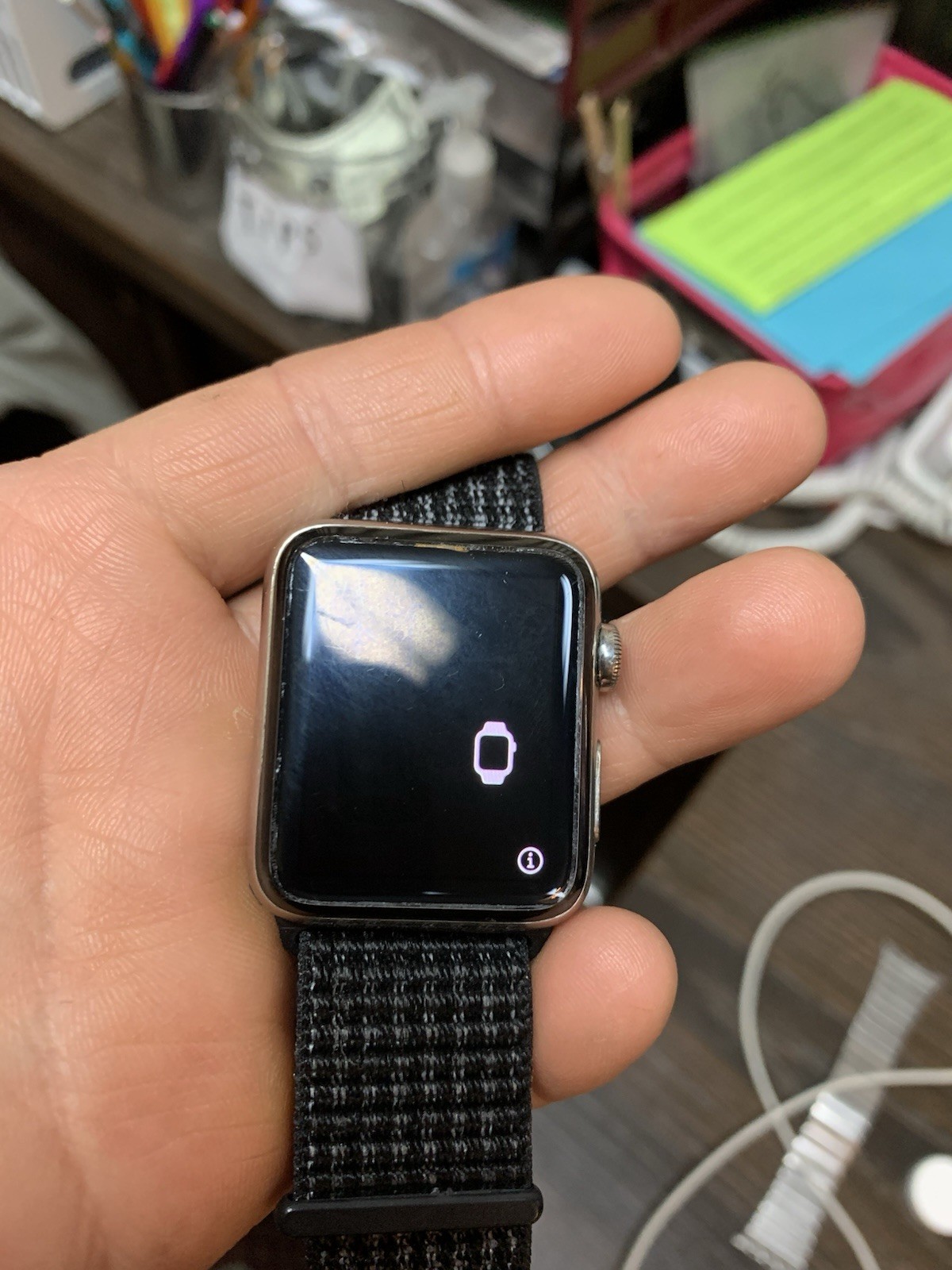 Extra Band Apple Watch Series 3 42mm Stainless Steel Band Smartwatch GPS LTE