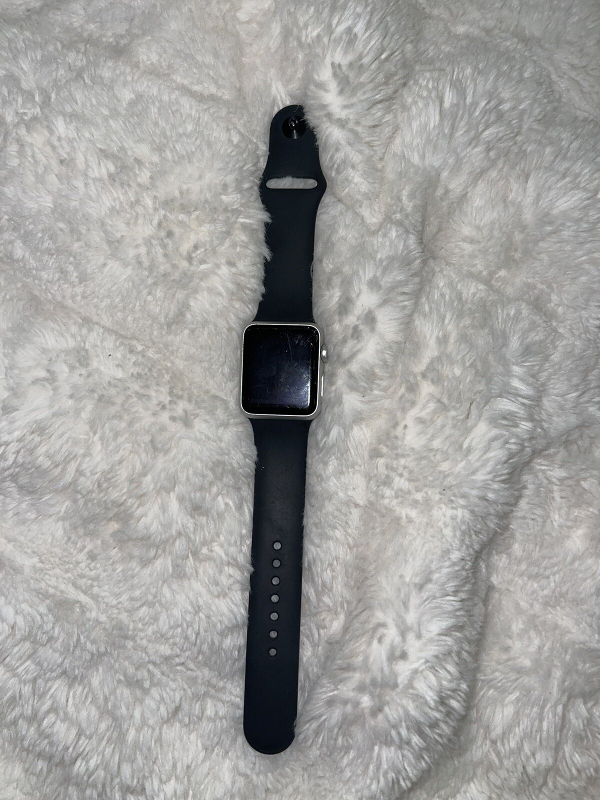 Apple Watch Sport 38mm Aluminum Case Black Sport Band – (MJ2X2LL/A)