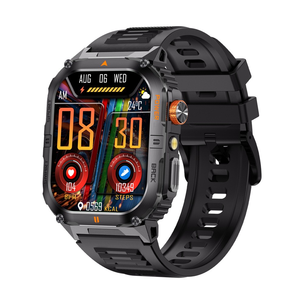 Military Smart Watch (Answer/Make Call) Rugged Tactical Fitness Tracker 1000mAh