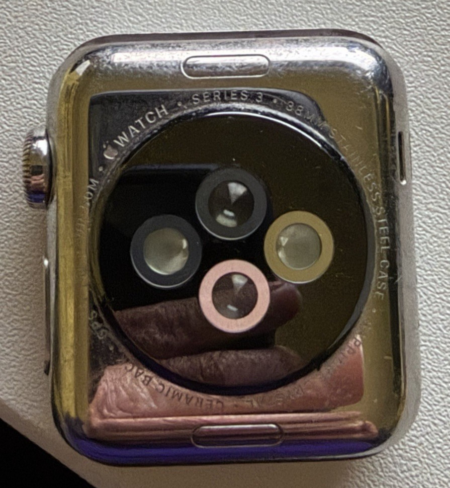 Apple Watch Series 3 38mm Stainless Steel Case GPS + Cellular Sapphire Crystal