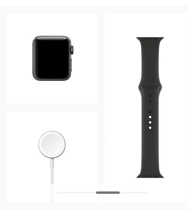 Ship Now!!! 42mm Apple Watch Series 3 GPS Space Gray Black iwatch Open Box