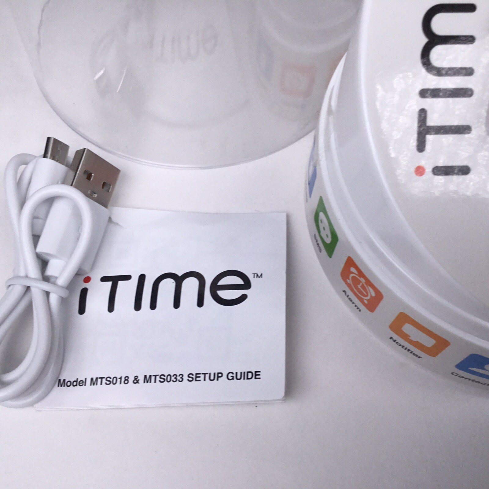 iTime Smart Watch Black Silicone Band Touch Screen Control For Android. NOB