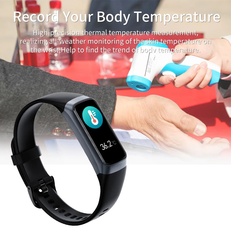 LIGE 1.1″ AMOLED Smart Watch, Heart Rate Monitor, Waterproof Fitness