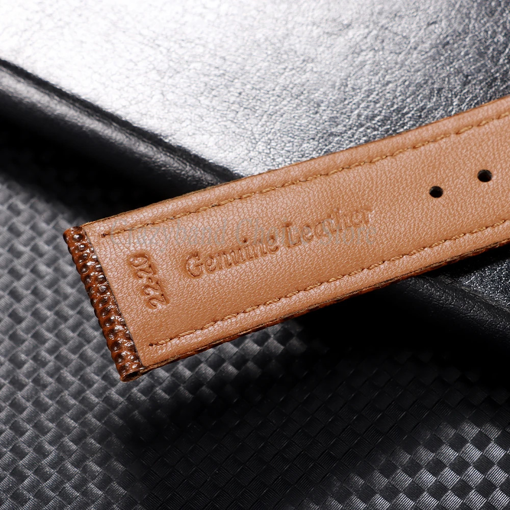 Lizard Texture Leather Watch Strap 14mm 16mm 18mm 19mm 20mm 21mm 22mm Business C