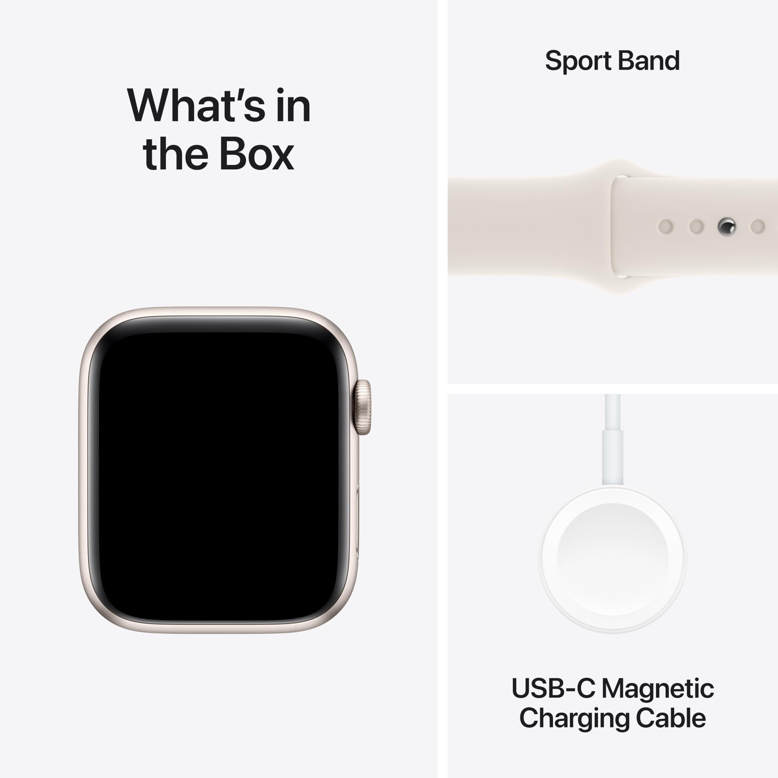 Apple Watch SE (2nd Gen) [GPS 44mm] Smartwatch with Starlight Aluminum Case with