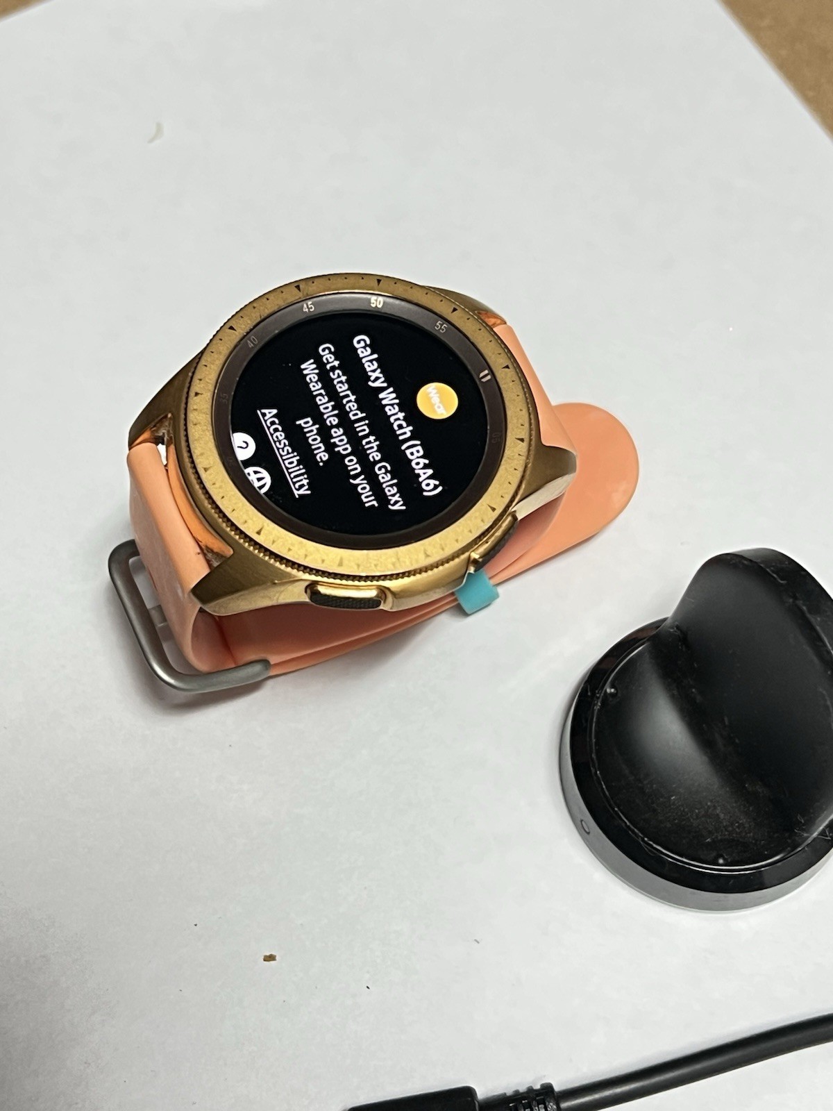 Samsung Galaxy Watch SM-R810 42mm Case Classic Buckle Onyx gold