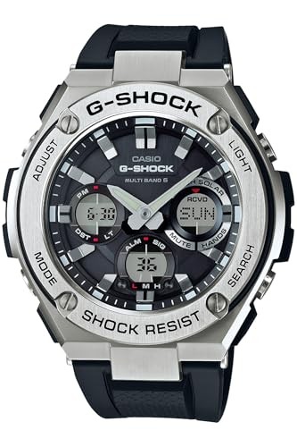 CASIO Watch G-SHOCK G-STEEL Radio Solar GST-W110-1AJF Black NEW