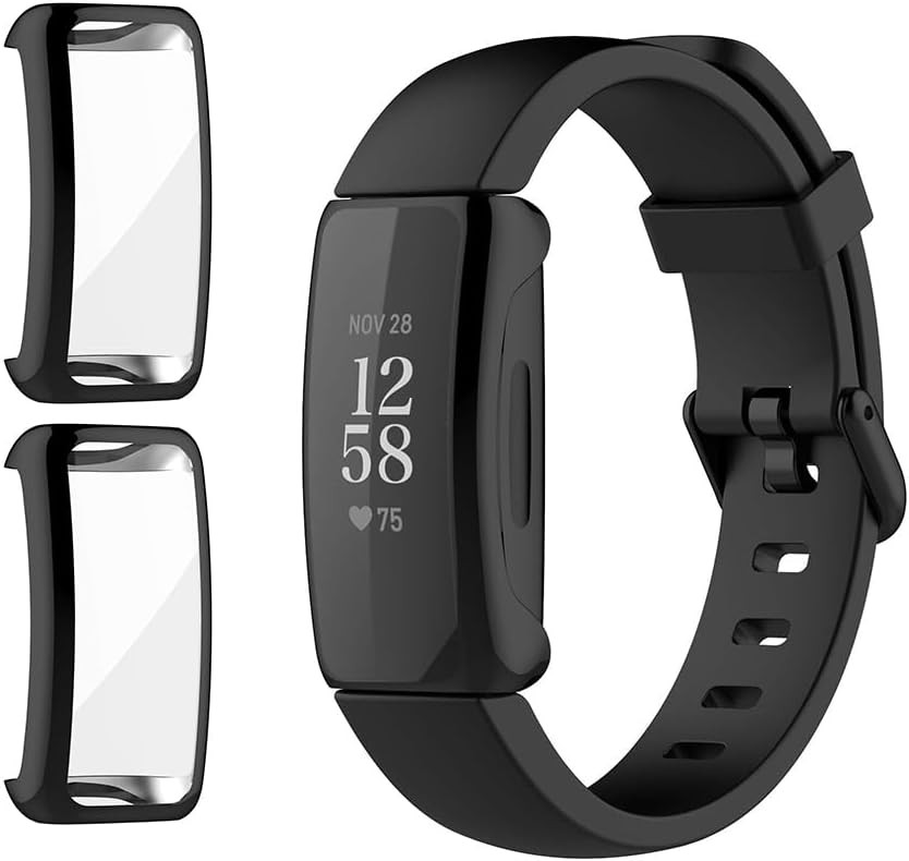 2-Pack Screen Protector Case for Fitbit Inspire 3 40mm Ultra-Thin Bumper