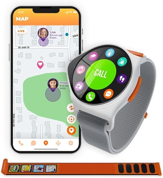 NickWatch GPS Tracking Smartwatch by Nickelodeon (NICKW001-2) App,Chat,Call etc