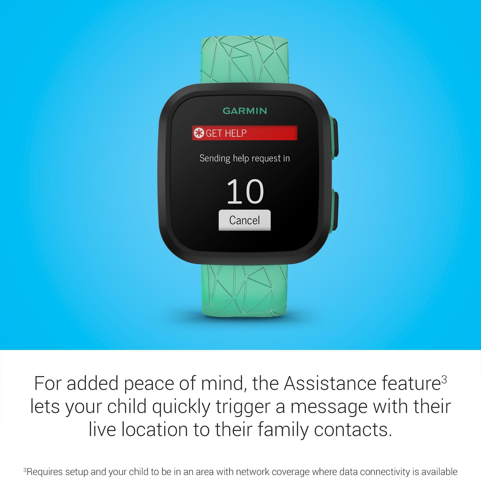 Garmin Bounce™, Kids Smartwatch, TwoWay Text and Voice Messaging, Location Tr…