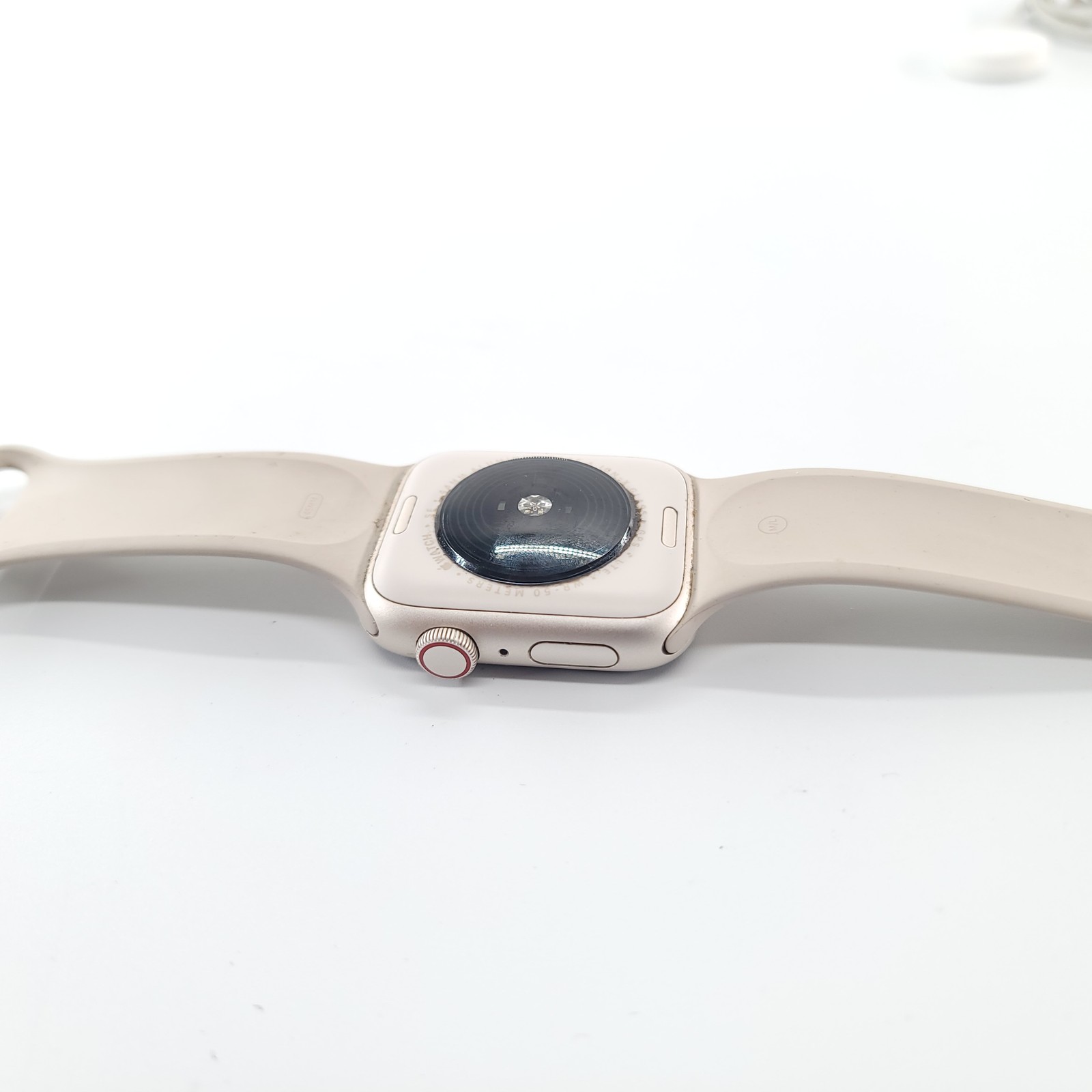 Apple Watch SE 2 44mm Silver Aluminum, White Sport Band (GPS + Cellular)