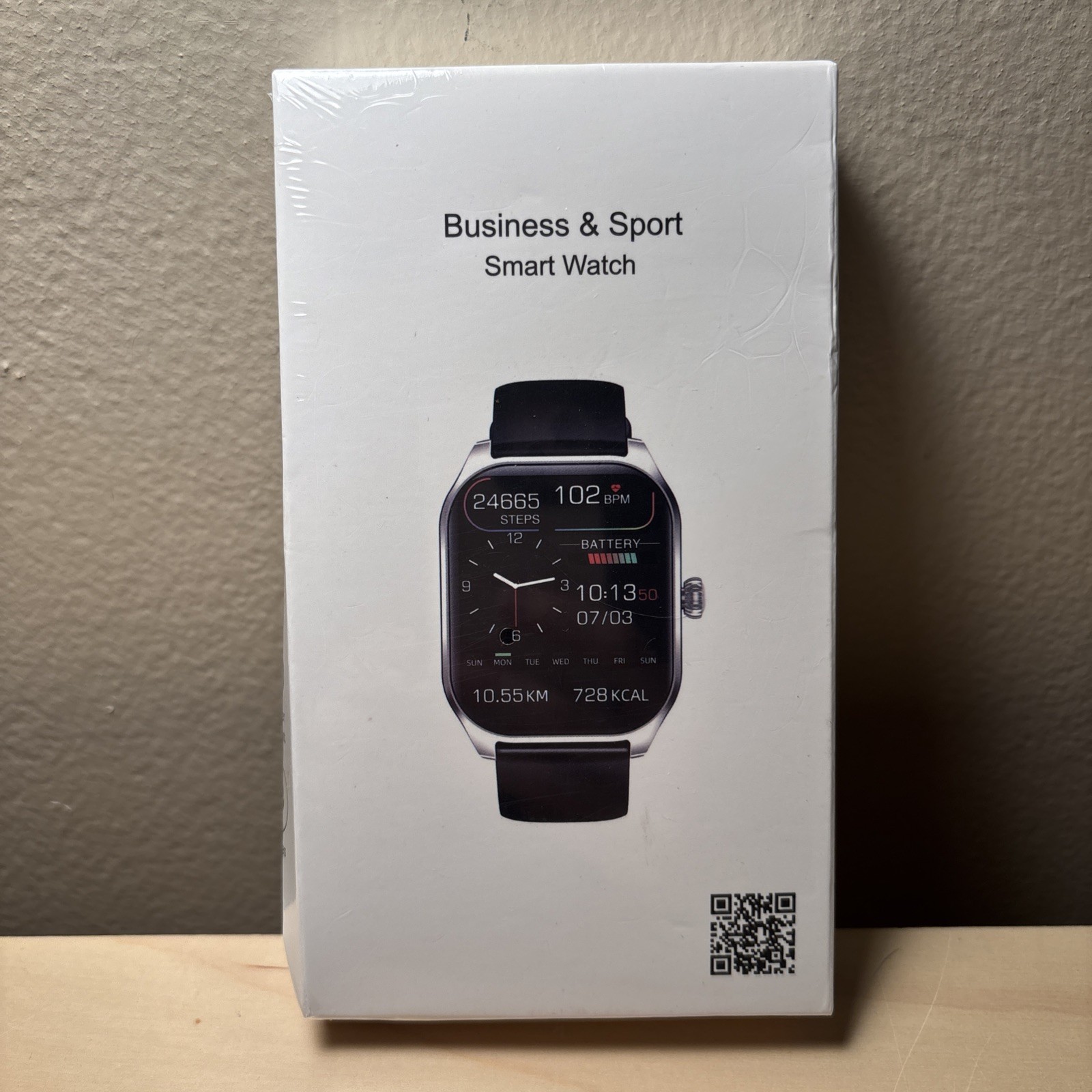 Business & Sport Smart Watch Heart Rate Monitor Fitness Tracker Black NEW in Box