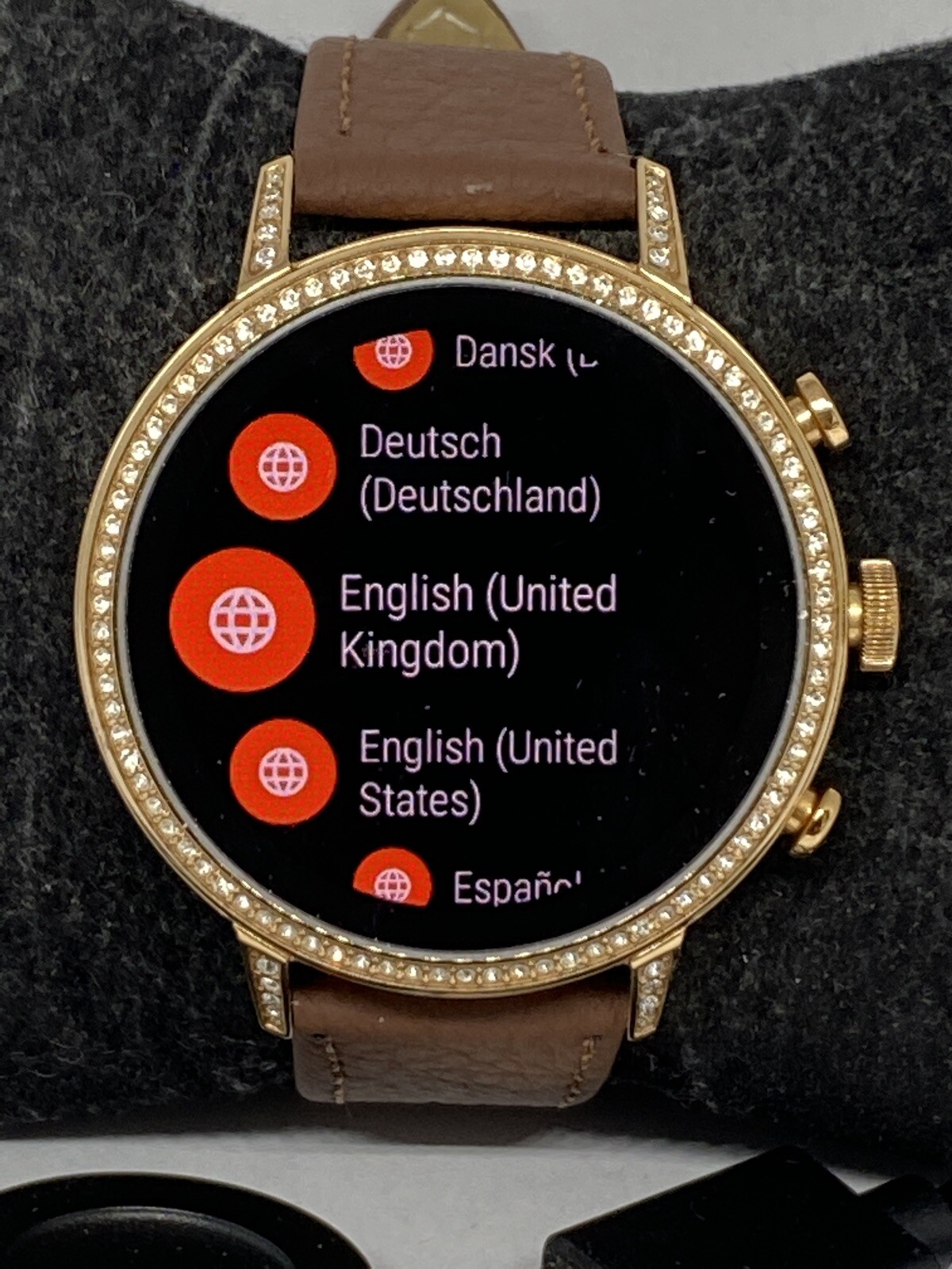Fossil Gen 4 Authentic Digital Dial Smart Watch Custom Band FTW6015 LT294