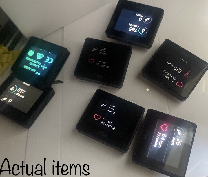 Fitbit Blaze SmartWatch MP3 HR +2 Bands/Cord Tested+WARRANTY Showroom Mdl No Box
