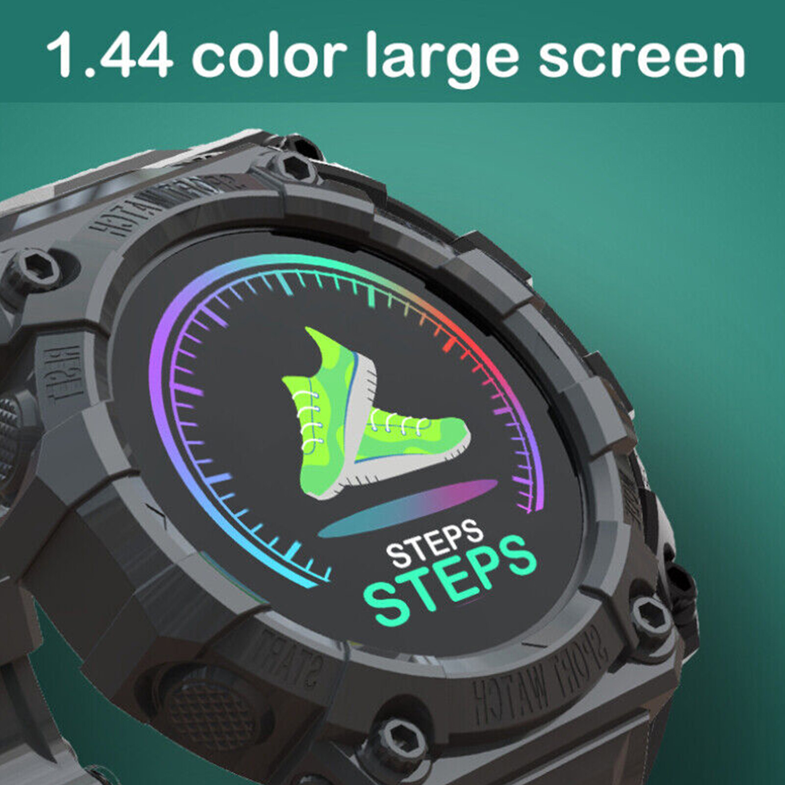 1.44″ Smart Watch For Men/Women Sports Fitness Tracker With Heart Rate Monitor