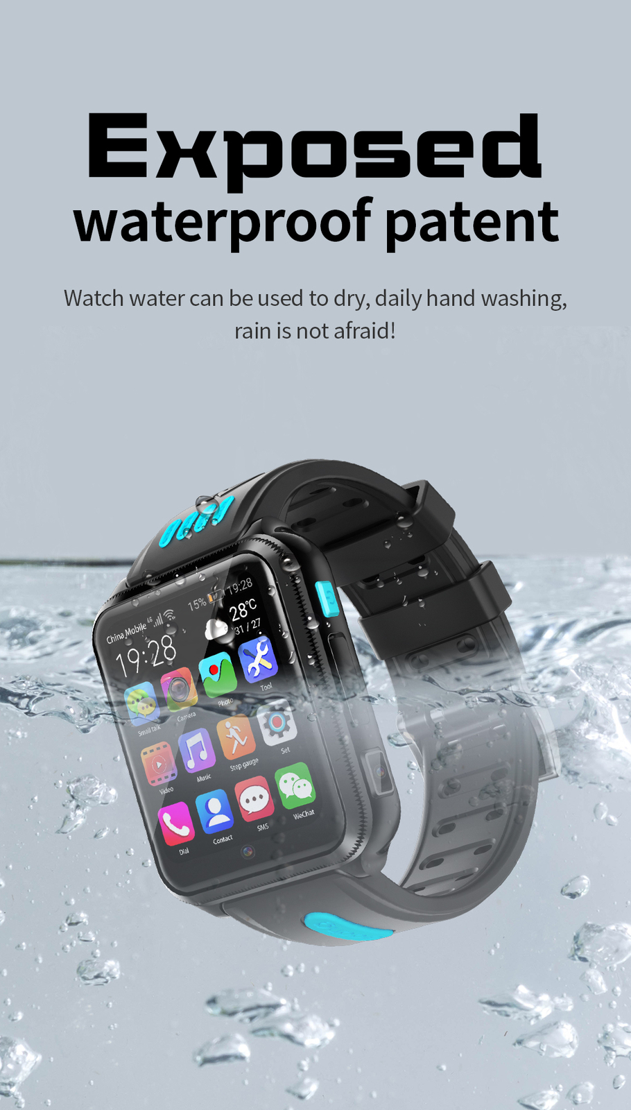 4G Kids Smart Watch Phone Camera Video Call Children Boys Girls Wristwatch