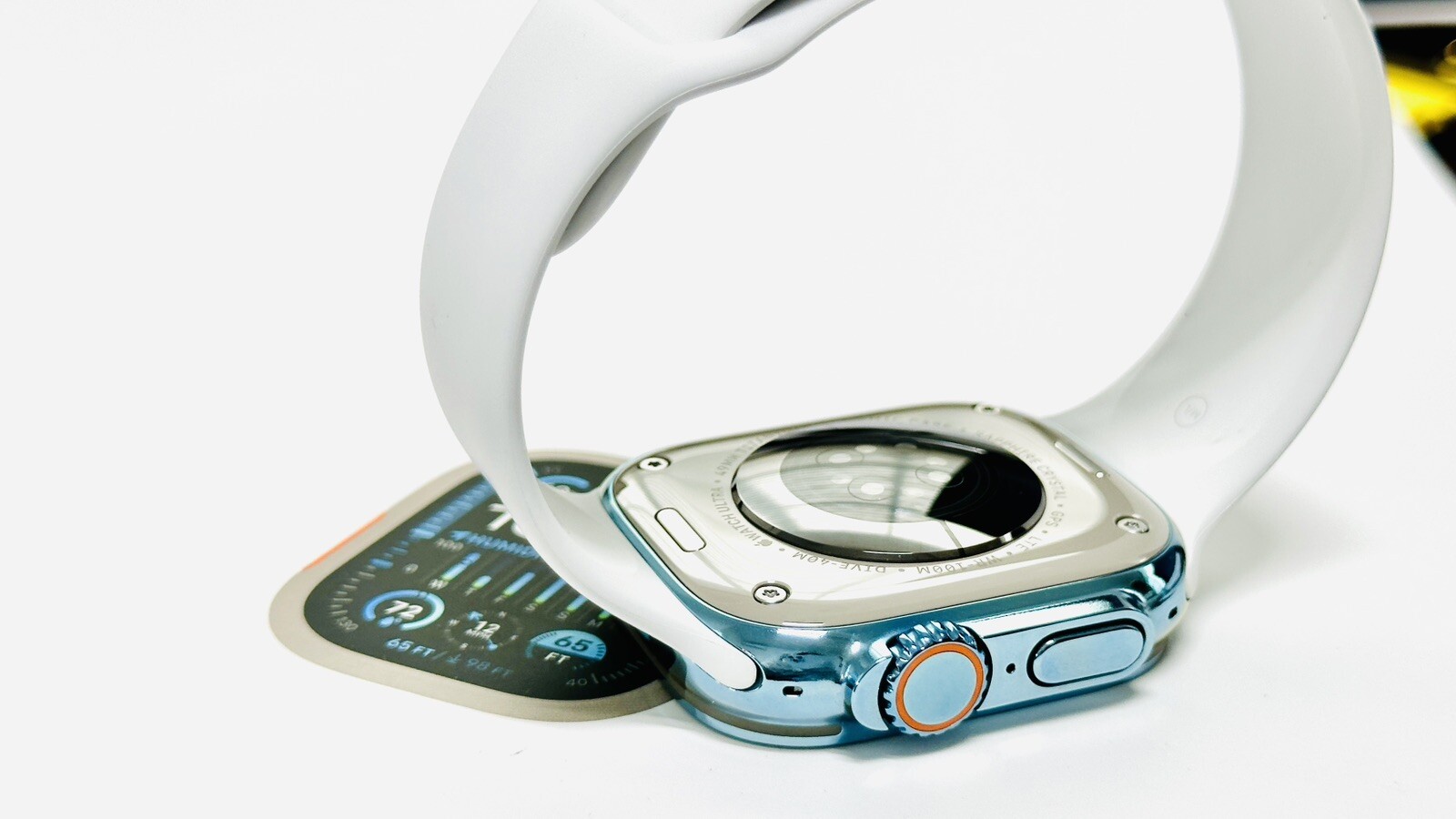 SKY BLUE Apple Watch ULTRA 3 49mm Titanium Custom Polished and Anodized Blue
