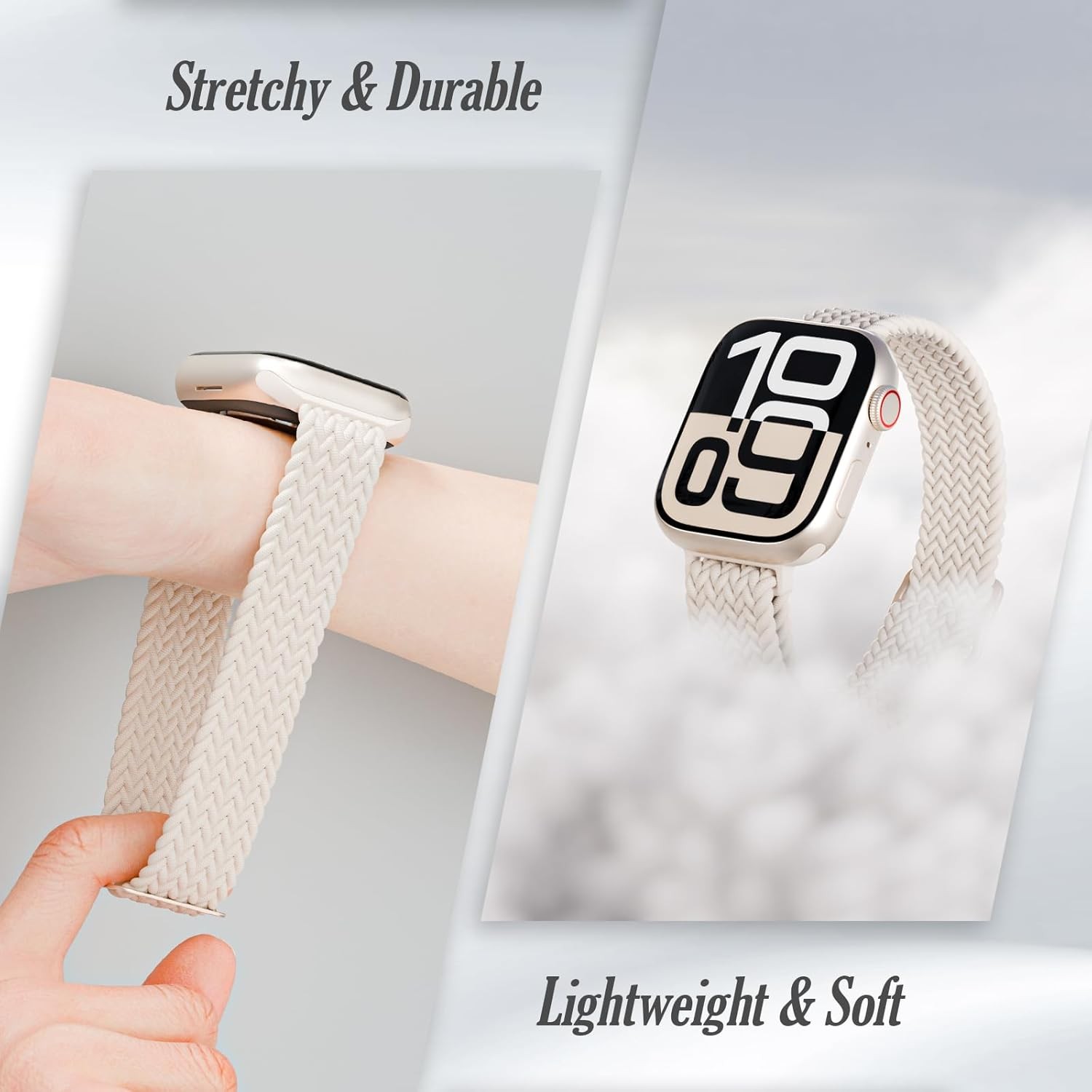 6 Pack of Nylon Straps Compatible with Apple Watch Series 7 38mm 40mm 41mm