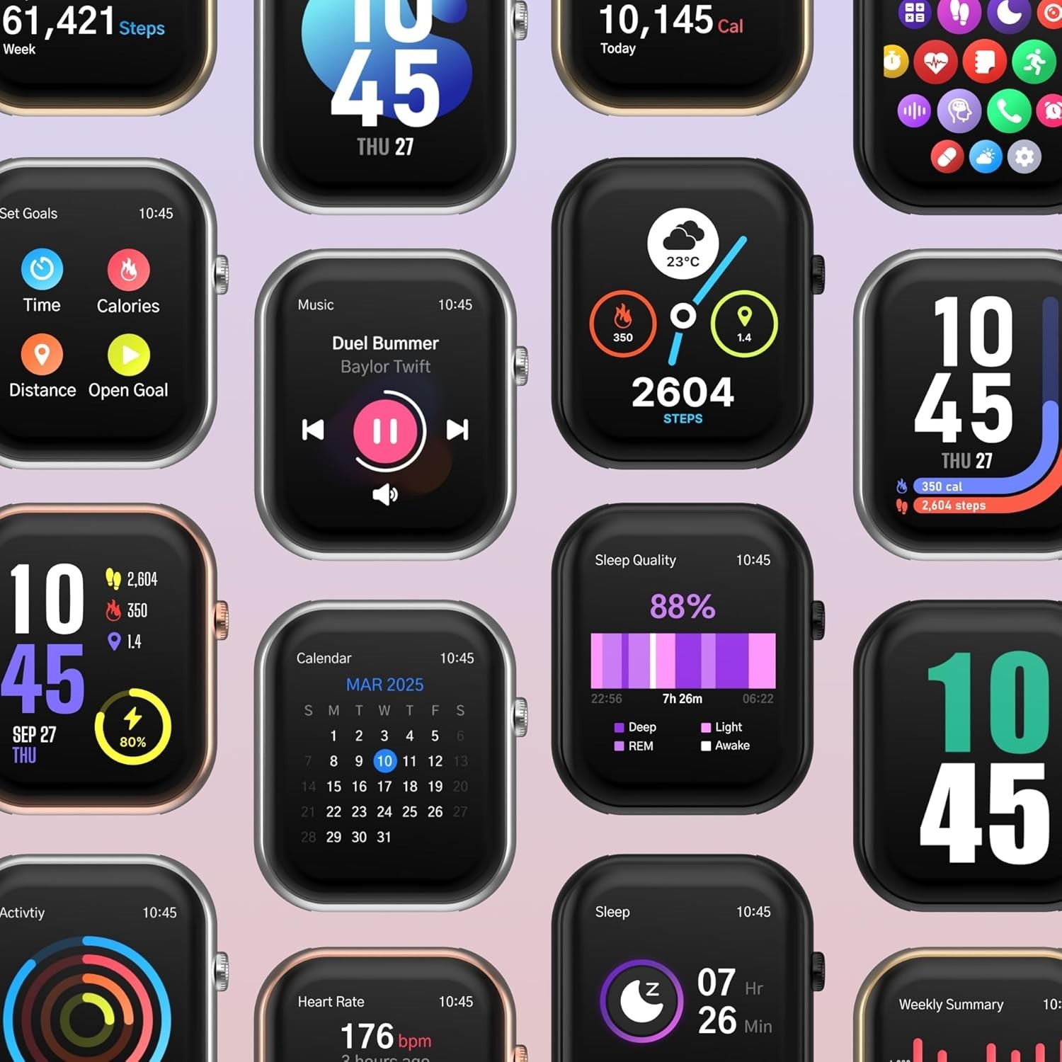 NEW iTouch AIR 5 Smartwatch-1.85″ AMOLED Display, BT Calling, 100+ Sports Modes