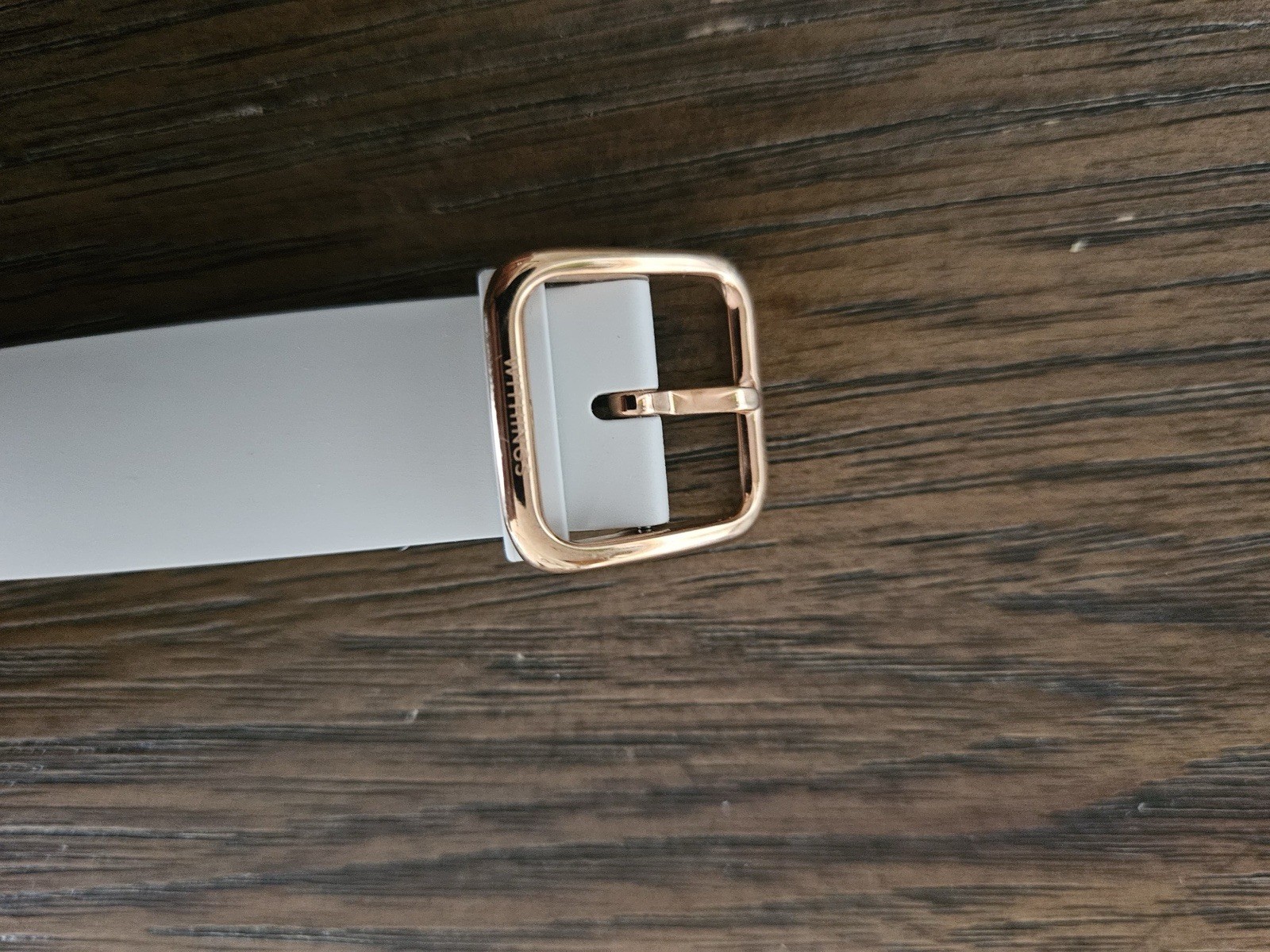 Withings ScanWatch Light 38mm Rose Gold Case White Silicone Band