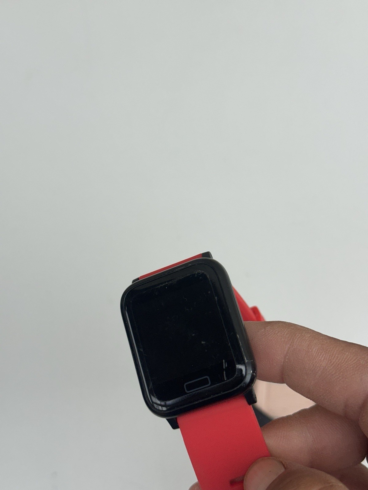 Lot Of 2 Smart Watch’s No Brand On Watch’s Not Tested Red Band Black Band
