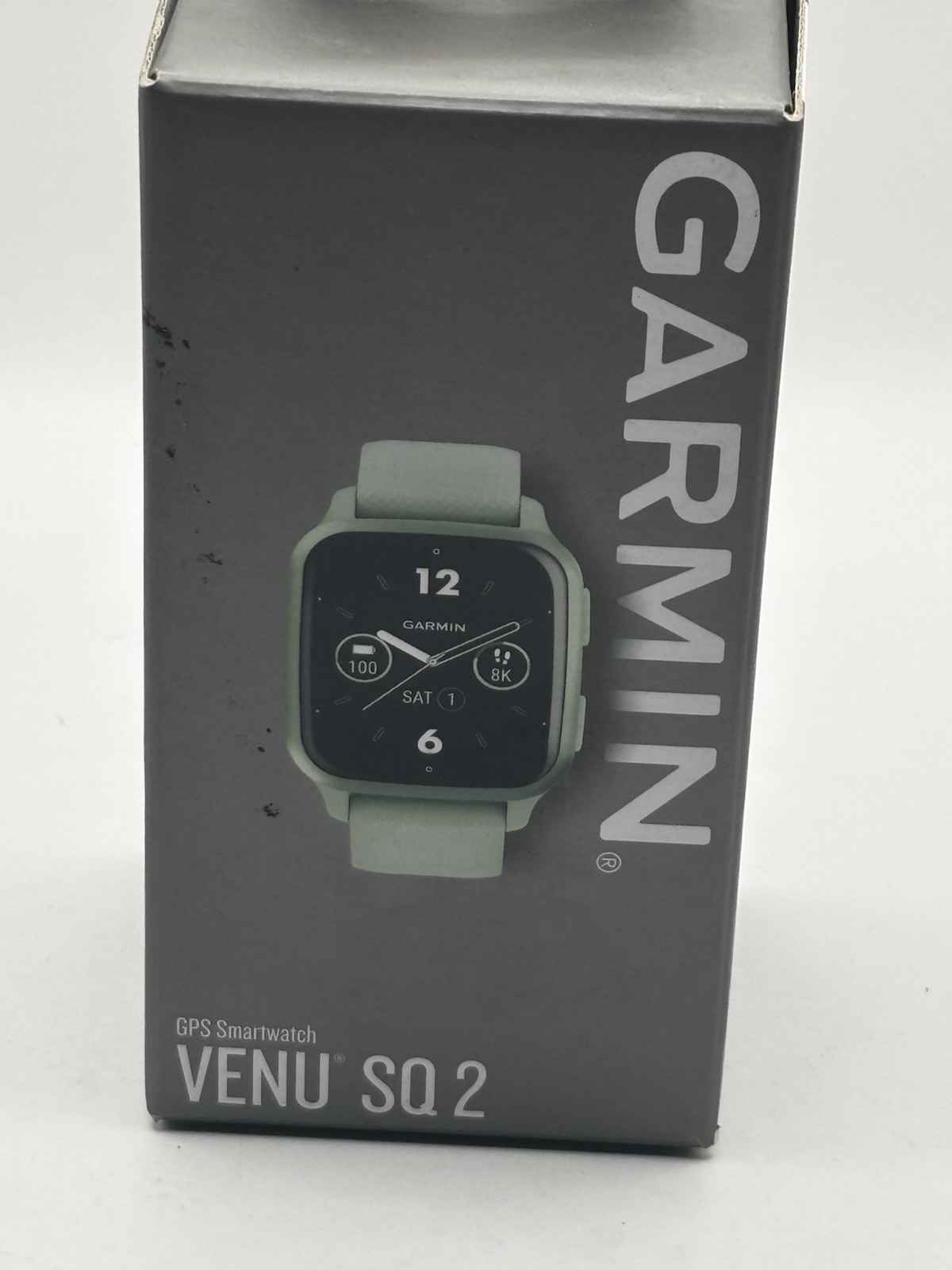 Garmin Venu Sq 2 GPS Smartwatch 40mm Green Aluminum Green Silicone Band