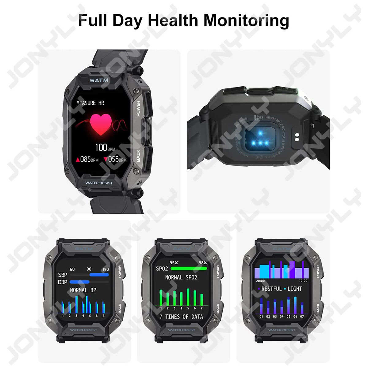 LIGE Smart Watch Fitness Tracker Heart Rate Monitor Waterproof Sports Watch US.