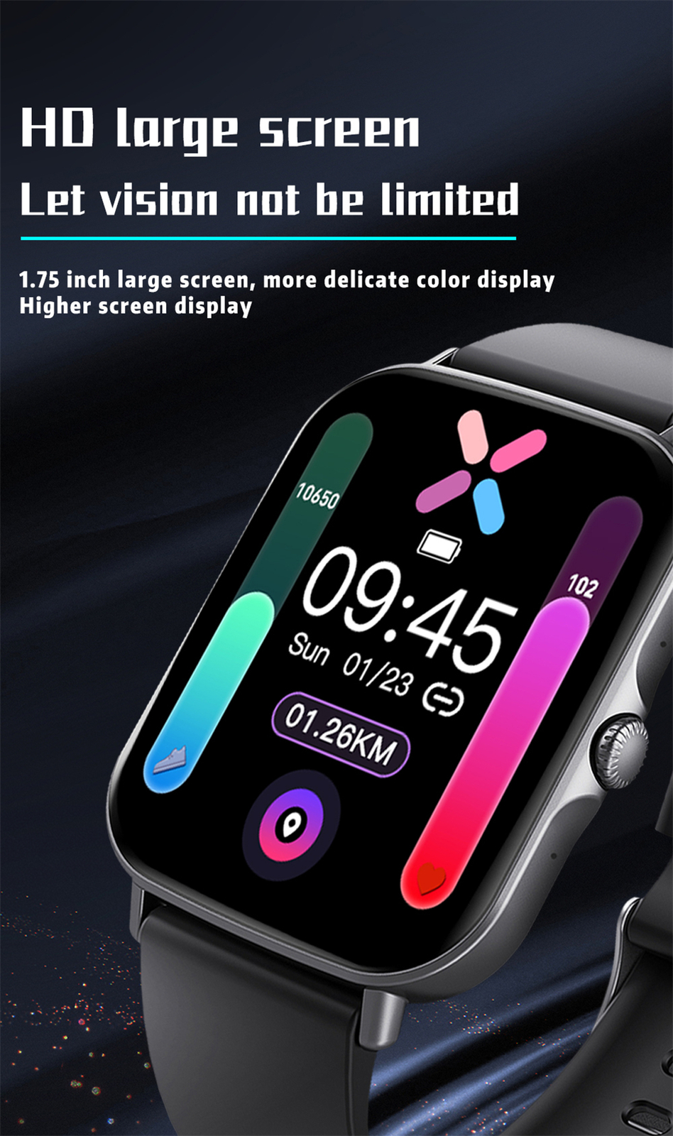 Bluetooth Call Smart Watch Waterproof Fitness Tracker Wristwatch for Men Women