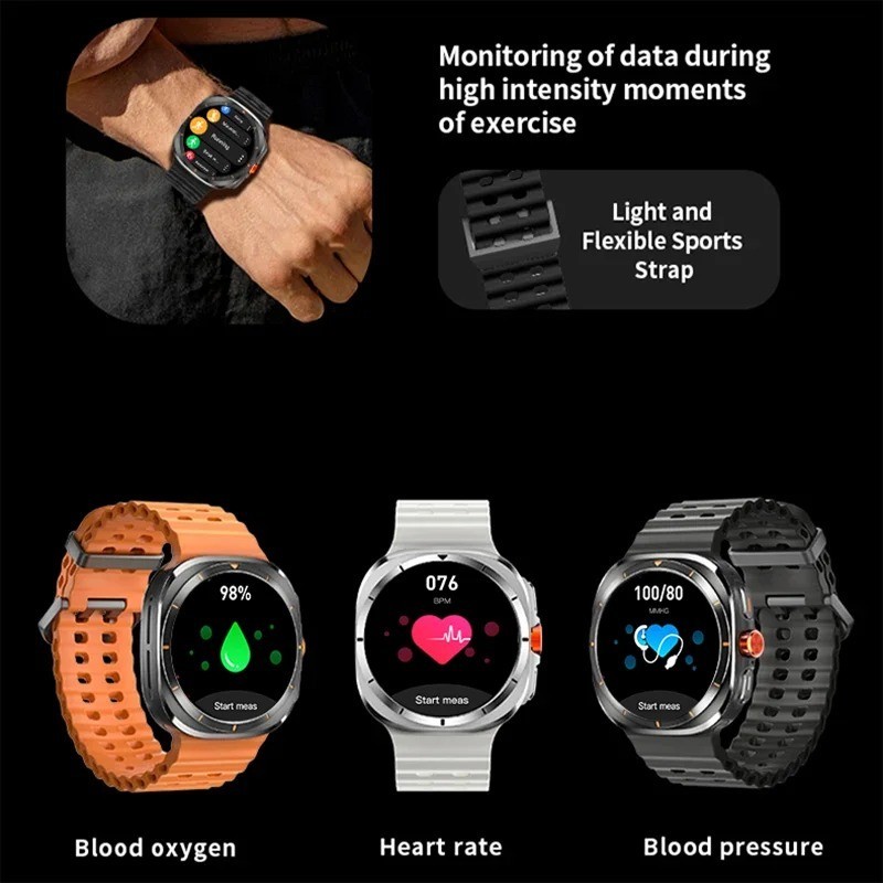 2025 Smartwatch Men Women AMOLED GPS Bluetooth Call Fitness Tracker Gym Fun Gift