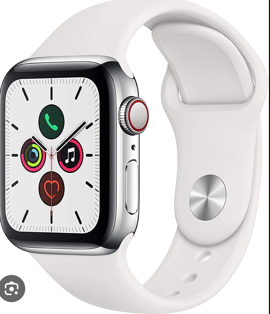 Apple Watch Series 5 Aluminum 40mm A2094 (GPS + Cellular) Silver (Very Good)